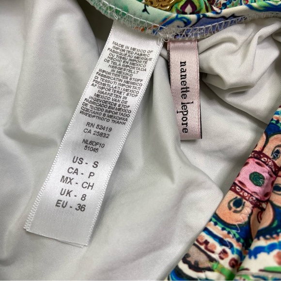 Nanette Leapore Positano Italian print one piece swimsuit. Size small - Picture 11 of 12